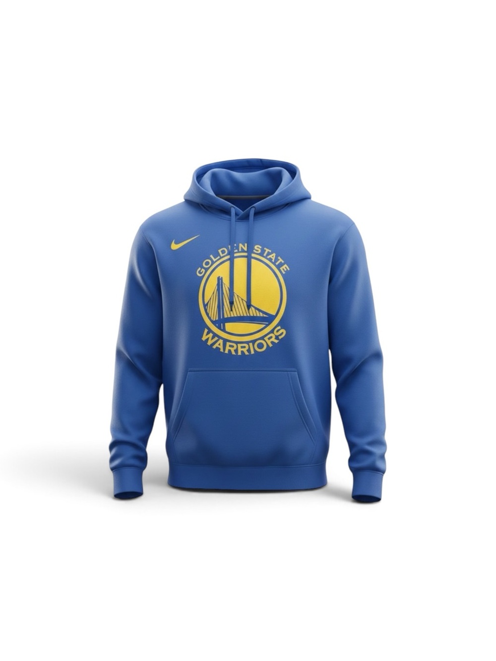 NIKE NBA Golden State Warriors Essential Logo Fleece Hoodie Blue Men’s Large